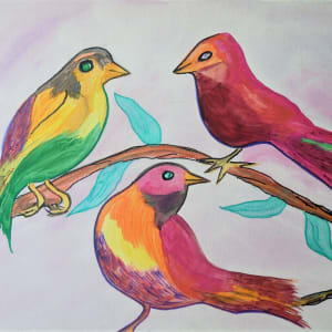 3 LOVE BIRDS by Patti Cooprider