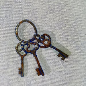 Puss, Plant and Pear by Clare Hogan 