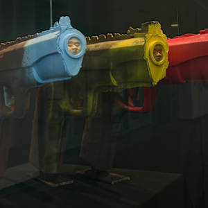 Makes you want to run out and buy a gun by Dominic Sansone