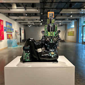 Temacaliztli tlen atl Galvanizada: Ofrecimiento de Lluvia Galvanizada: Offering of the Galvanized Rain by Angel Cabrales