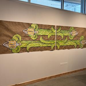 The Sky is Brown - the Foliated Cross and Ek’Way: El Cielo es café – La cruz foliada y Ek’Way by Luis Valderas 