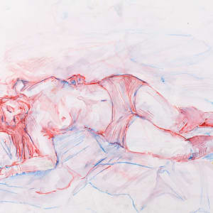 Reclining Figure Red by Margaret B Hoover