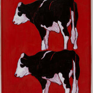 Standing Cows by Anna Riedlinger