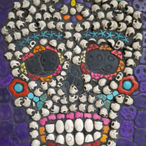 Skull with solid Purple