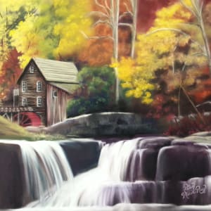 Autumn Waterfall Splendor by Patsy Ruth Kroeckel