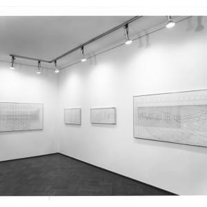 Split Vent and Grayscale (Drawing) by Ronald Davis  Image: Installation view of others in the series, Leo Castelli Gallery, NYC, 1975