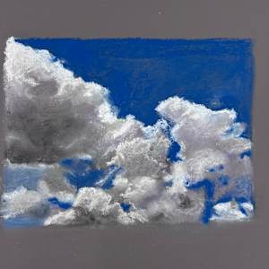 Clouds print of original artwork by Sheila Gambino