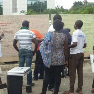 Ask Yourself, 2014 - Relational Public Art Event by Amarachi Okafor (Orie) 