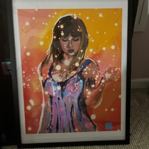 Taylor Swift  Art Print 16 x 20 Framed 18 x 24 by Eileen Backman 