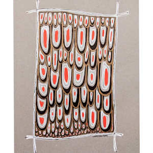 Sarna Con Gusto No Pica  (Triptych - Fiber Art Studies) by Sandra Perez-Ramos