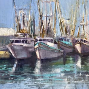 Shrimp Boats at Rest by Ann Schaefer