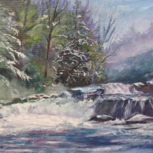Winter Waterfall by Barbara Mandel
