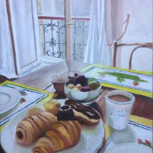 Breakfast in Paris by Barbara Mandel