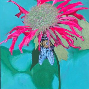 Bee and Bee Balm 9 by Jamie Downs