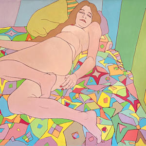Nude on a Quilt by Vicky Surles