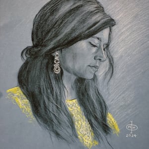 Portrait of Eyra in Yellow by Frank Mancino