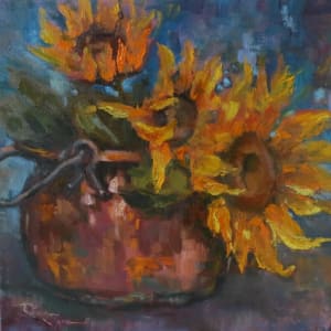 Copper and Sunflowers by Rabecca Jayne Hennessey