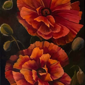 Flower Power Poppies by Rabecca Jayne Hennessey