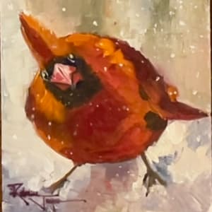 Snow Cardinal2 by Rabecca Jayne Hennessey