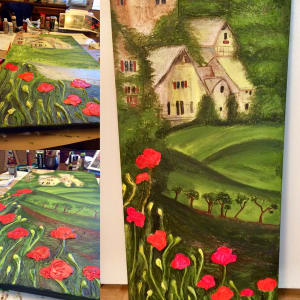 Provence scene  Image: Different angles of this work.