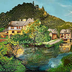 Conques-en-Rouergue by Joanne Berger