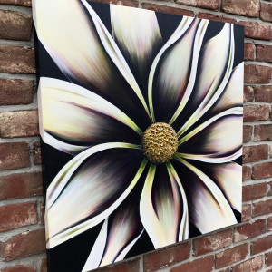 White Daisy #569 by Denise Cassidy Wood 