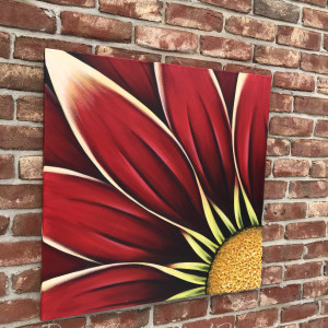 Red Daisy #605 by Denise Cassidy Wood 