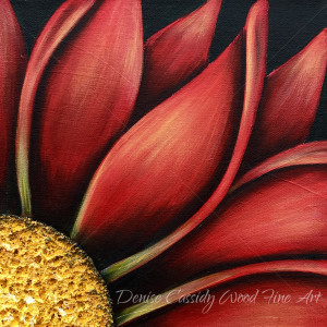 Red Daisy #617 by Denise Cassidy Wood 
