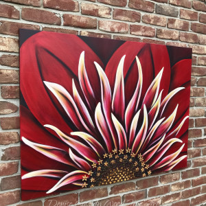 Red Zinnia #644 by Denise Cassidy Wood 