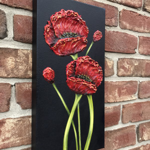 Red Poppies #681 by Denise Cassidy Wood 