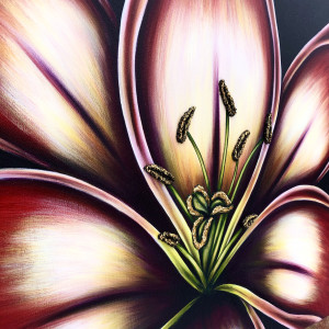 Crimson Lily #968 by Denise Cassidy Wood 