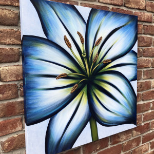 Blue Lily #610 by Denise Cassidy Wood 