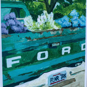 Flower Truck Print by Kim Deaton 