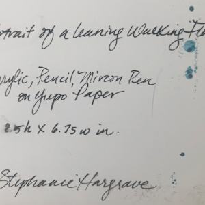 Stephanie Hargrave:  PORTRAIT OF A LEANING WALKING FLOWER by STEPHANIE HARGRAVE 