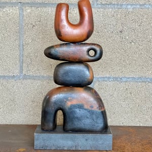 Pit Fired Rune Stack by Carol Horst