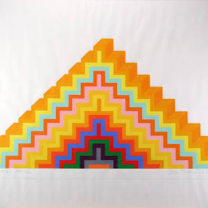 Ziggurat 5 (Hard Edge Pop Art Abstraction) by Joe Tilson