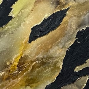 Gilded Terrain by Joanna  Touma Art 