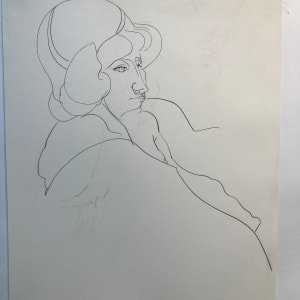 Woman head drawing