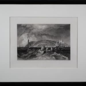 Untitled (Small Boat In Stormy Sea) by E. Goodall