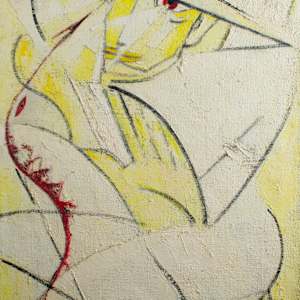 Abstract Figure With Dagger by Edythe Ferris