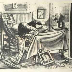 Woman Asleep In Bedroom by John Aiello