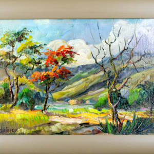 Valley Landscape by Jacinto R. Caicedo