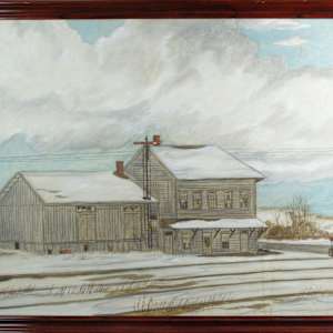 Lehigh Valley Railroad Freight Station, Owega, Ny by Roger Clough