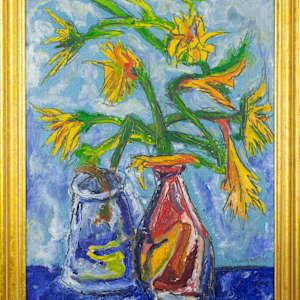 Flowers In Vase by John Haigaard