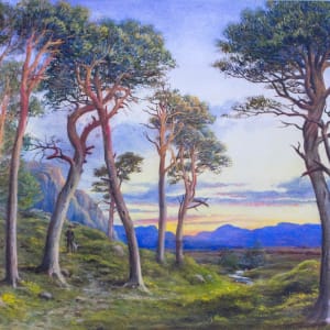 Untitled, (Hunter in the Landscape) by Hubert Paton