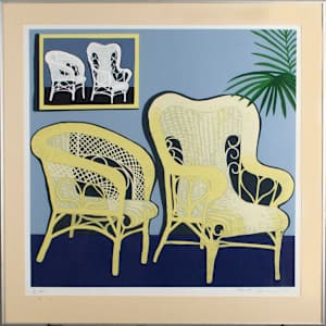 Untitled (Two Chairs) by Hunt Slonem