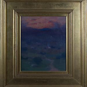 Untitled (Landscape At Sunset) by S.B. Cowman