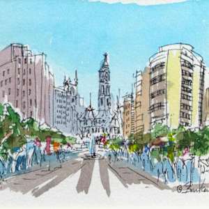 Untitled Cityscape by Joe Barker
