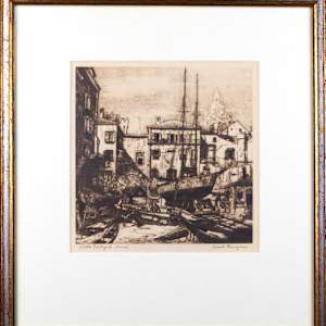 Little Boatyard, Venice by Lionel Barrymore