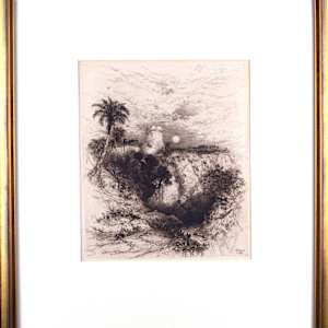 Untitled (A Tower Of Cortez, Mexico) by Thomas Moran